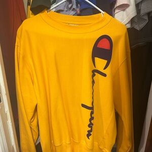 Champion Men's Yellow Sweater